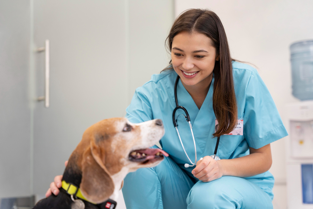 Mujer veterinaria